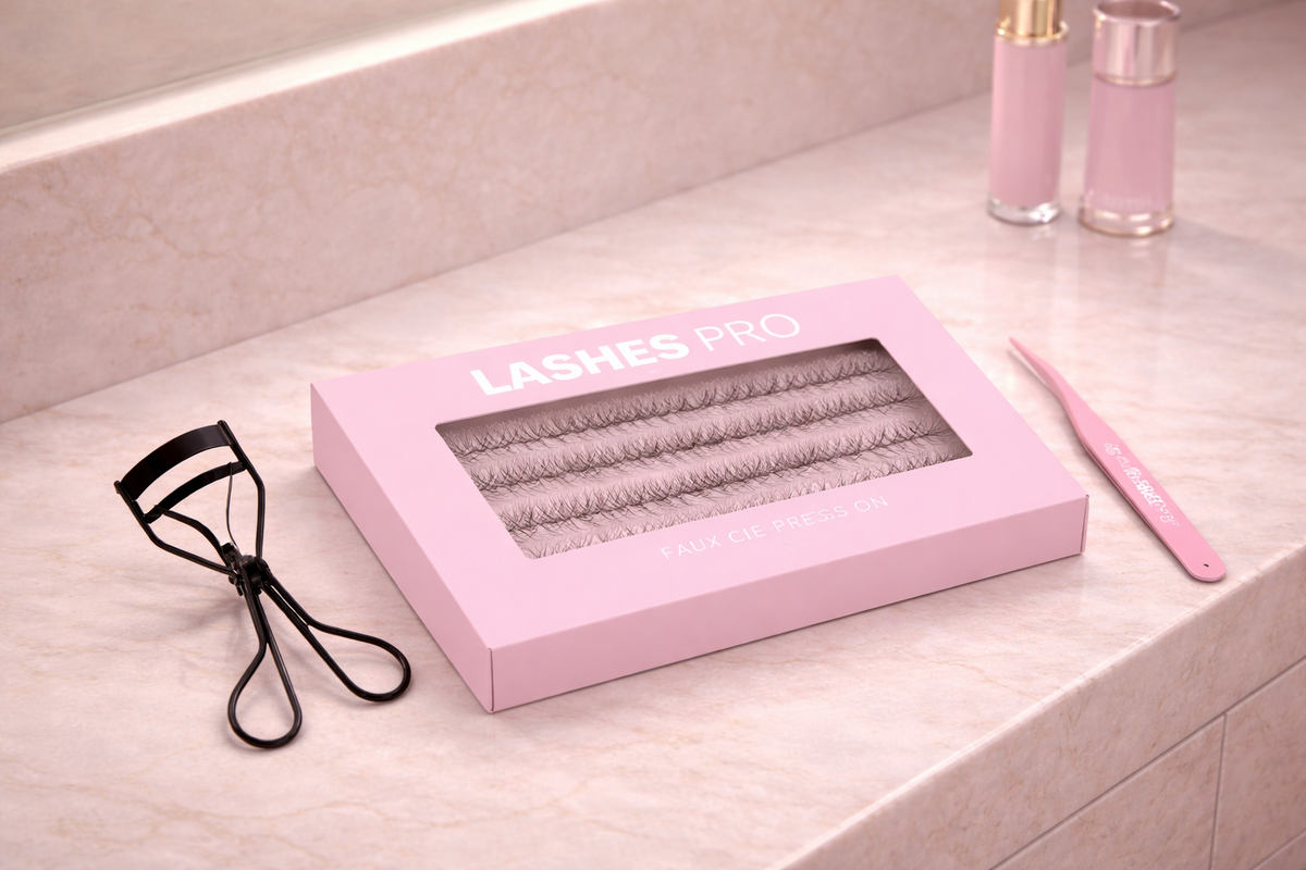 Kit Fast - Faux Cils Press On & Pince d'application